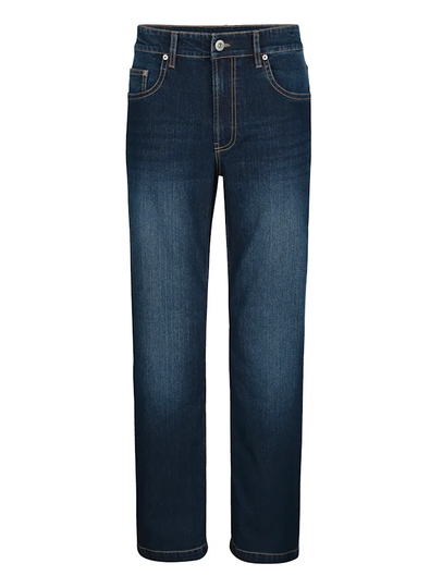 Jeans med lätt slitna effekter Roger Kent Mörkblå