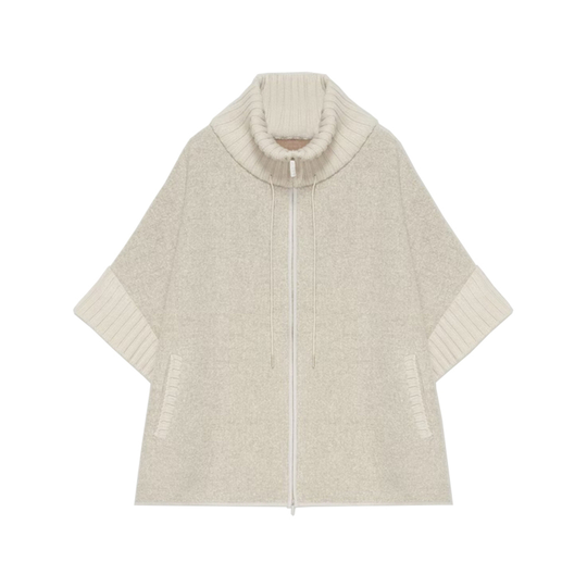 Fabiana Filippi - Capes och Ponchos - Beige - Dam - Storlek: L