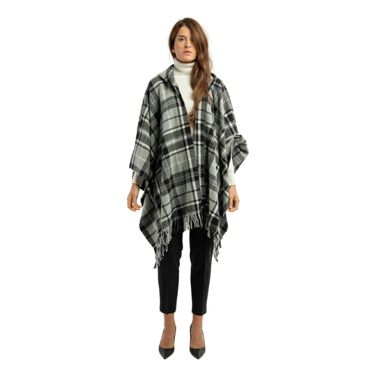 Max Mara - Capes och Ponchos - Grå - Dam - Storlek: ONE Size