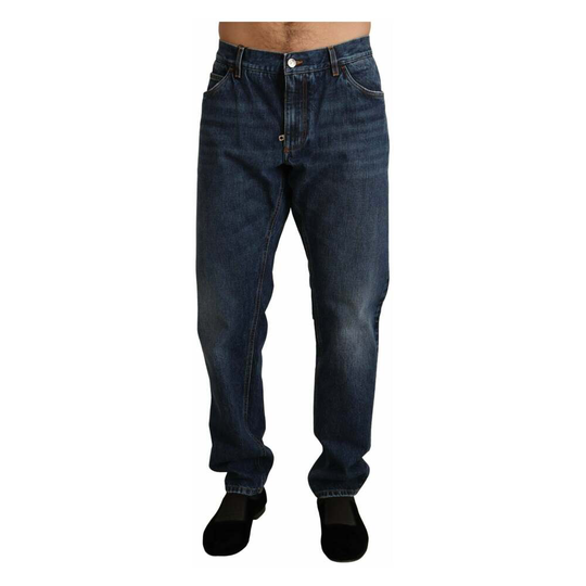 Dolce & Gabbana - Baggy Jeans - Blå - Herr - Storlek: 3XL
