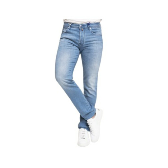 Jacob Cohën - Skinny Jeans - Blå - Herr - Storlek: W35,W36