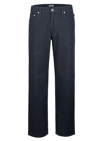 Jeans med flamgarn Roger Kent Mörkblå