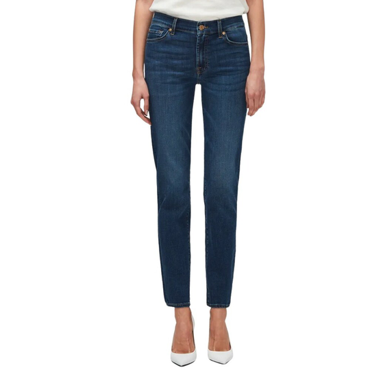 7 For All Mankind - Skinny Jeans - Blå - Dam - Storlek: W27,W30,W32,W29,W24,W31,W28,W26,W25