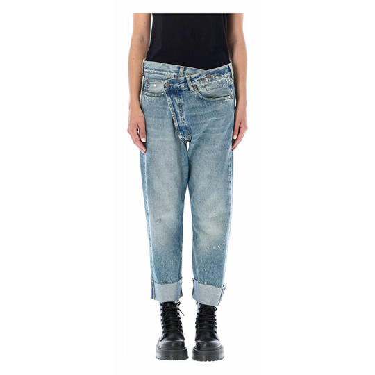 R13 - Boyfriend Jeans - Blå - Dam - Storlek: W26,W27