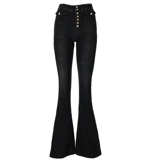 Versace Jeans Couture - Flare Jeans - Svart - Dam - Storlek: W30,W26,W28,W29,W27