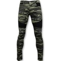 Stuprörsjeans True Rise Lyx Army Stil Biker Jeans Zip