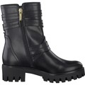 Skor Tamaris Booties Low Heels Black Brush Gold