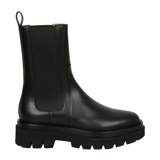 Santoni - Boots - Svart - Dam - Storlek: 36 Eu,36 1/2 Eu,40 Eu,38 1/2 Eu,38 Eu,39 Eu,35 Eu,37 EU