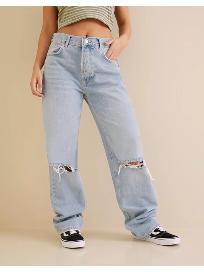 Gina Tricot Boyfriend jeans Straight jeans Pale Blue