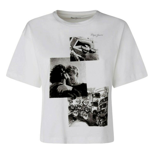 Pepe Jeans - T-shirts - Vit - Dam - Storlek: L,M,S,Xs