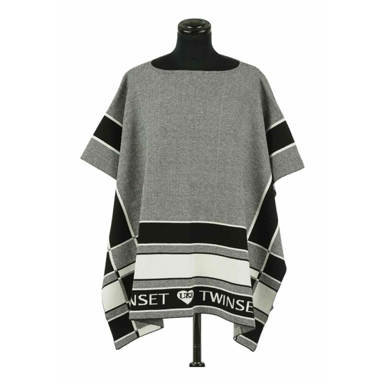 Twinset - Capes och Ponchos - Grå - Dam - Storlek: ONE Size