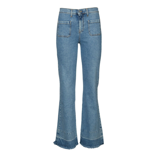 Ottod'Ame - Flare Jeans - Blå - Dam - Storlek: W28