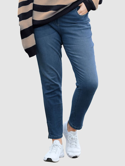 Jeans i 5-ficksmodell basically you Blue bleached