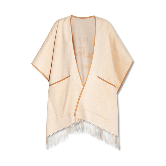 Salvatore Ferragamo - Capes och Ponchos - Beige - Dam - Storlek: ONE Size
