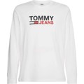 Långärmade T-shirts Tommy Jeans CAMISETA BLANCA HOMBRE 09487
