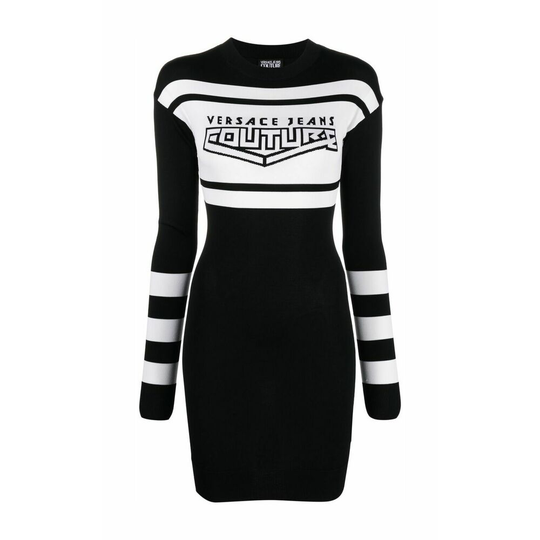 Versace Jeans Couture - Klänningar - Svart - Dam - Storlek: L,Xs