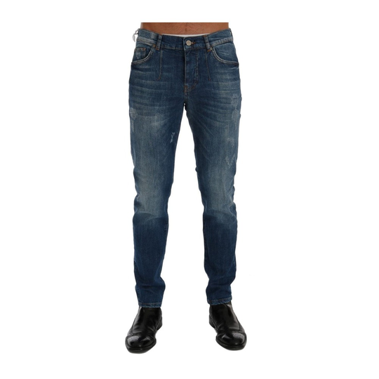 Frankie Morello - Jeans - Blå - Herr - Storlek: 3XS