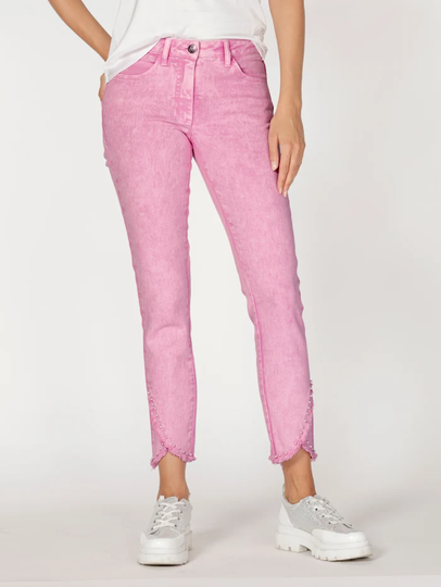 Jeans med fransar AMY VERMONT Cerise