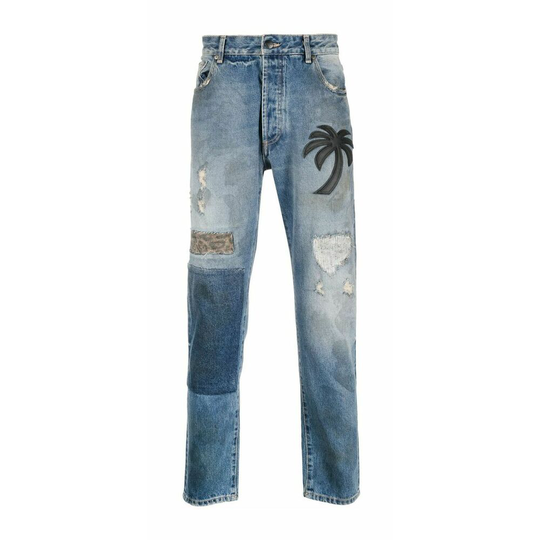 Palm Angels - Jeans - Blå - Herr - Storlek: W32,W30,W33