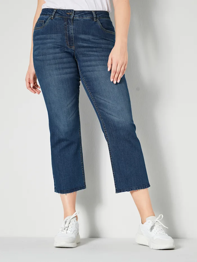 Jeans - fransiga nedtill Dollywood Blue stone