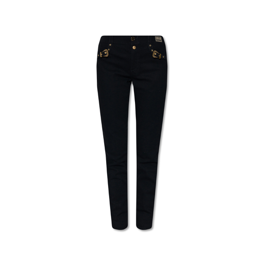 Versace Jeans Couture - Skinny Jeans - Svart - Dam - Storlek: W29,W26,W27,W30,W28
