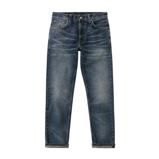 Nudie Jeans - Straight - Blå - Herr - Storlek: W33,W31,W34,W32