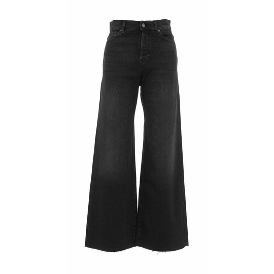7 For All Mankind - Boyfriend Jeans - Svart - Dam - Storlek: W28,W29,W30,W31