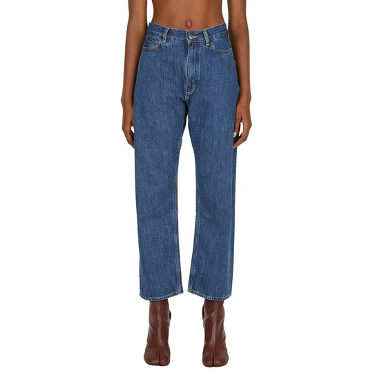 Studio Nicholson - Boyfriend Jeans - Blå - Dam - Storlek: L,M,S
