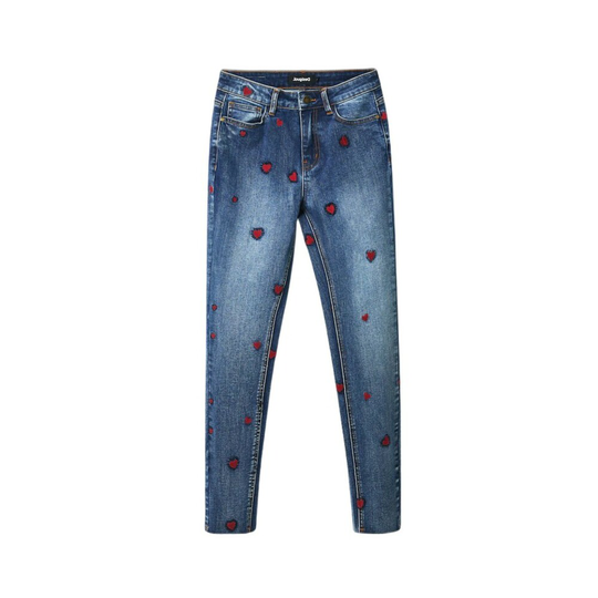 Desigual - Skinny Jeans - Blå - Dam - Storlek: 2Xl,Xl,L,M,S