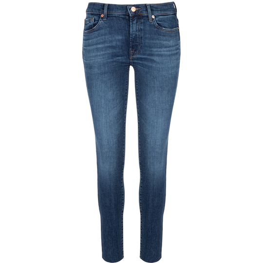 7 For All Mankind - Skinny Jeans - Blå - Dam - Storlek: W27,W32,W26,W28