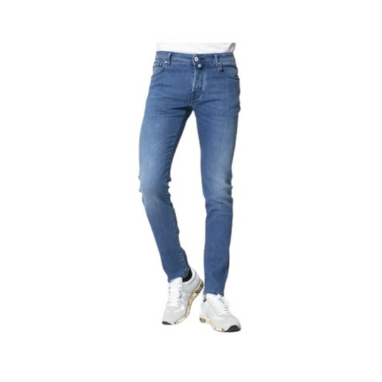 Jacob Cohën - Skinny Jeans - Blå - Herr - Storlek: W36,W34