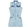 Kortklänningar Calvin Klein Jeans SLEEVELESS BLUE DENIM DRESS