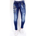 Stuprörsjeans Local Fanatic Sönderslitna Jeans Bla