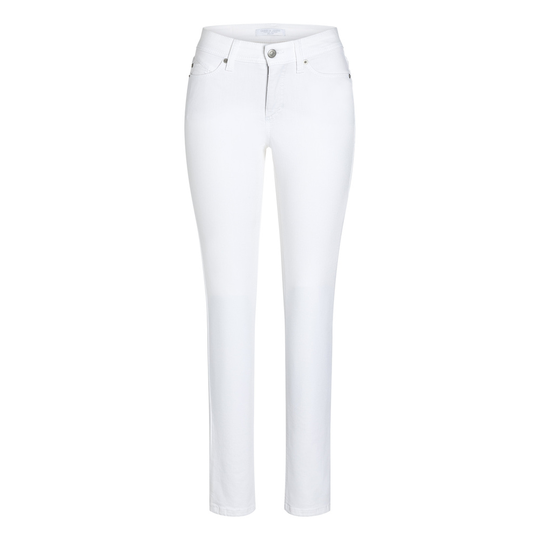 Cambio - Skinny Jeans - Vit - Dam - Storlek: 2XL
