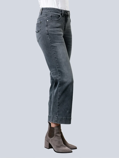 Jeans i culottemodell Alba Moda Grey