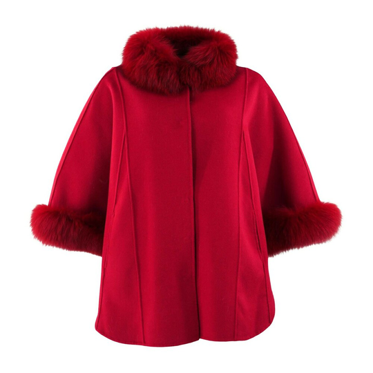 Levinsky - Capes och Ponchos - Röd - Dam - Storlek: L,M
