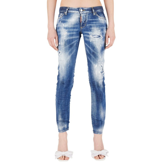 Dsquared2 - Skinny Jeans - Blå - Dam - Storlek: M,S,Xs,4Xs,3Xs,2Xs