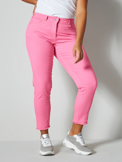 Jeans coloured denim Angel of Style Cerise