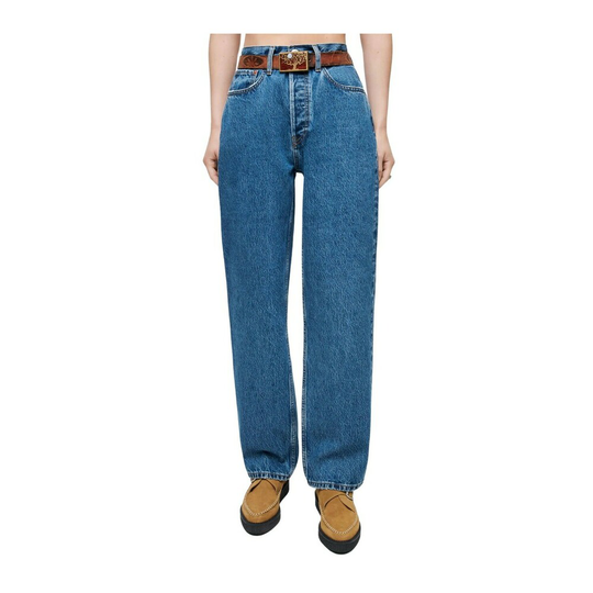 Re/Done - Boyfriend Jeans - Blå - Dam - Storlek: W29,W26,W25,W27,W28