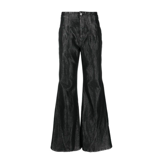 Alberta Ferretti - Flare Jeans - Svart - Dam - Storlek: M,Xs