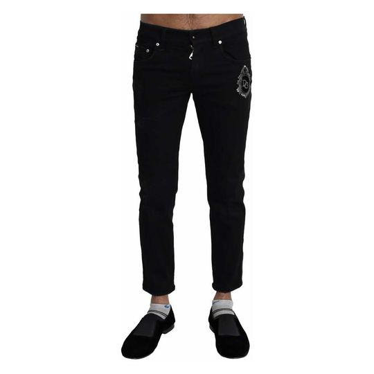 Dolce & Gabbana - Skinny Jeans - Svart - Herr - Storlek: XS