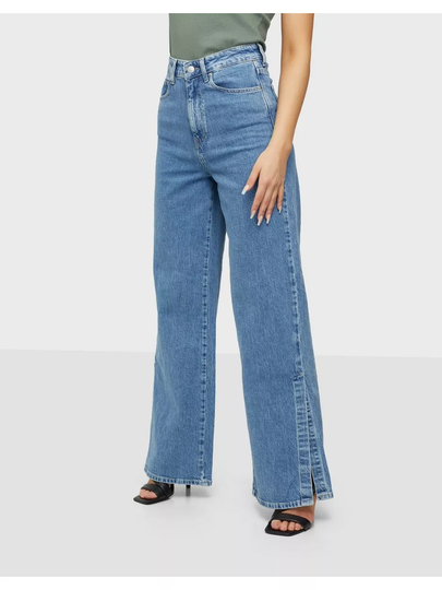 Vero Moda Vmkathy Hr Wide Slit Jeans RI356 Wide leg jeans Light Blue Denim