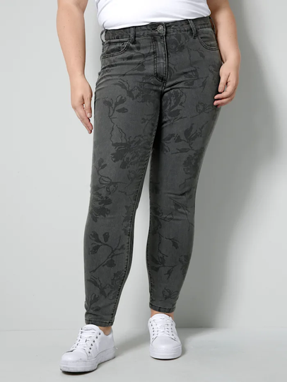 Jeans Slim fit Sara Lindholm Svart/Grå