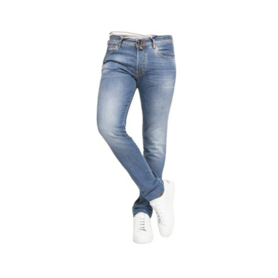 Jacob Cohën - Skinny Jeans - Blå - Herr - Storlek: W33,W36