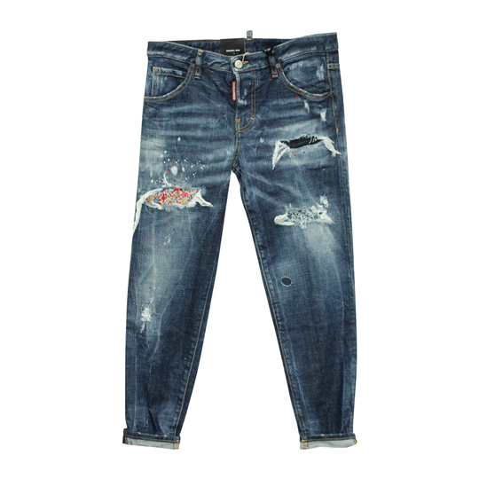 Dsquared2 - Skinny Jeans - Blå - Dam - Storlek: XL