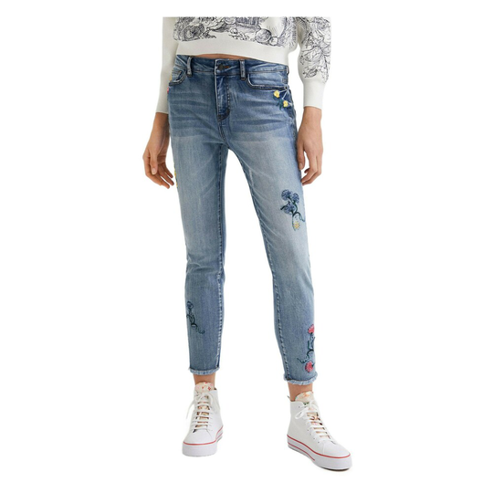 Desigual - Jeans - Blå - Dam - Storlek: L