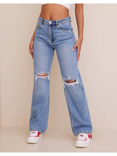 Vero Moda Vmkithy Hr Straight Jeans LI363 Noo Straight jeans Medium Blue Denim