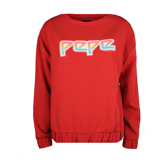 Pepe Jeans - Hoodies - Röd - Dam - Storlek: XS
