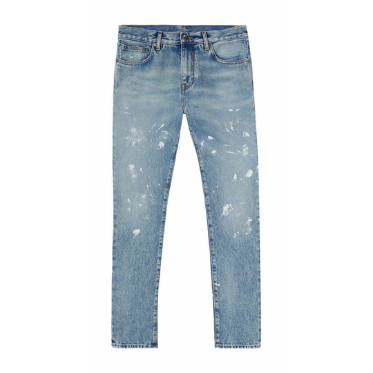 Off White - Skinny Jeans - Blå - Herr - Storlek: W35,W29