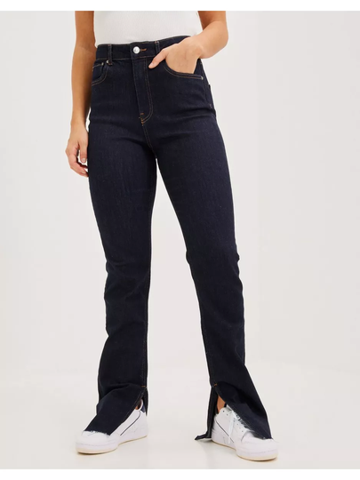 Gina Tricot High waist slit jeans High waisted jeans Rinse